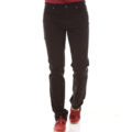 Men Regular Fit Black Cotton Blend Trousers