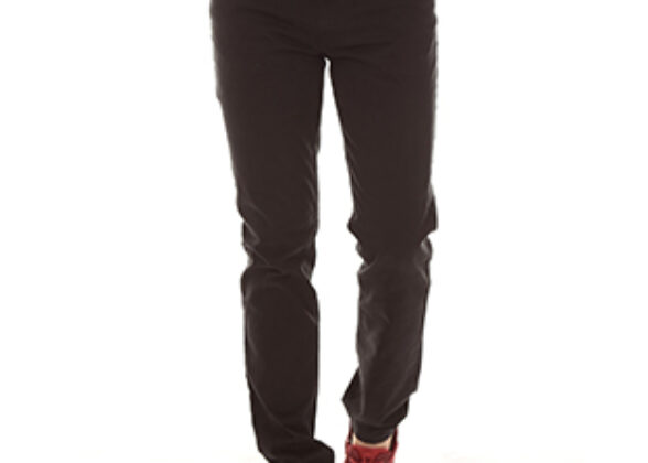 Men Regular Fit Black Cotton Blend Trousers